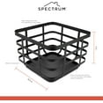 thumbnail image 2 of Spectrum Black Modern Metal Fruit Basket for Kitchen Counter 9.5 Inch Storage Basket, Wire Kitchen Storage for Fresh Produce and Bread, Contemporary Basket with Open Airflow Construction, 2 of 6