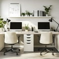 thumbnail image 6 of Kaboon 40x18 inch Universal Table Top, Beige Leather, 6 of 7