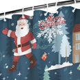 thumbnail image 3 of Dark Blue Christmas Santa Pattern Shower Curtain 36"x72" ,Bathroom Decorative Shower Curtains Set with 12 Hooks,Modern Waterproof Washable Shower Curtain, 3 of 6