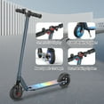 thumbnail image 6 of SANOPY 250W Electric Scooter Adults,20Miles Range & 15.5 Mph, 6.5" Solid Tires,Max Load 220 Lbs,Commuting E Scooter,Bright Blue, 6 of 8