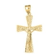 thumbnail image 1 of 18K Yellow Gold Teutonic Crucifix Pendant - 45 mm, 1 of 3