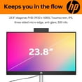 thumbnail image 4 of HP Business 24 All-in-One Desktop, 23.8" FHD Touchscreen, Intel i5-1335U, 16GB RAM, 2TB SSD, True Vision 1080p IR, integrated microphones, Wi-Fi 6, Windows 11 Home, Black, 4 of 6