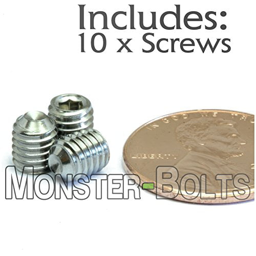 Stainless Steel Socket Set Screws Cup Point M3 x 6mm A2 304 18-8 