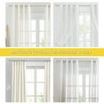 thumbnail image 2 of NICETOWN Drapery Curtain Rod 1 inch Diameter Adjustable Length 72 to 144" Length Decorate with Classic Twisted Cage Finial for Sliding Glass Door 66 to 120, Satin Nickel, 2 of 8