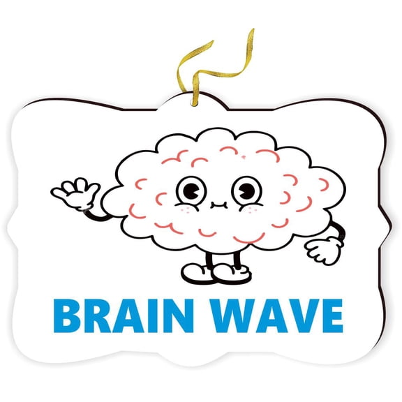 Artistic Donna - Brain Wave - for Car Interior Rear View Mirror Hanger Car Accessories Interior Decoration Hanging Ornament Fancy Christmas Tree Ornament for Christmas