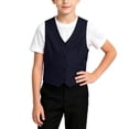 thumbnail image 4 of Odeerbi Chaqueta de Traje de Niños Con Cuello En V Chaqueta de Botón Con Bolsillos Chaqueta de Vestido Formal Para La Fiesta de Boda, 4 of 7