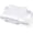 White, variant on Satin Pillowcase for Cervical Pillows, (Cover Only) Fit for Orthopedic Neck Support Pillow, Silky Smooth Pillowcase Cover with Zipper Closure (White)