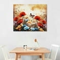 thumbnail image 2 of JEUXUS Blooming Poppies Large Colorful Flowers Pictures Paintings on Canvas Wall Art Modern Stretched and Framed Floral Giclee Canvas Prints Artwork for Living Room Bedroom20x16in, 2 of 4