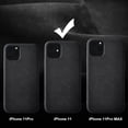 thumbnail image 6 of Xotic Tech Luxury Black Super Slim Leather Alcantara Suede Durable Protective Cover Case for Apple iPhone 11, 6 of 6