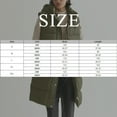 Women Warm Keeping Long Gilet Solid Colour Sleeveless Zipper Puffer