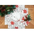 thumbnail image 3 of Poinsettia Christmas Printed Christmas Winter Napkin, 3 of 6