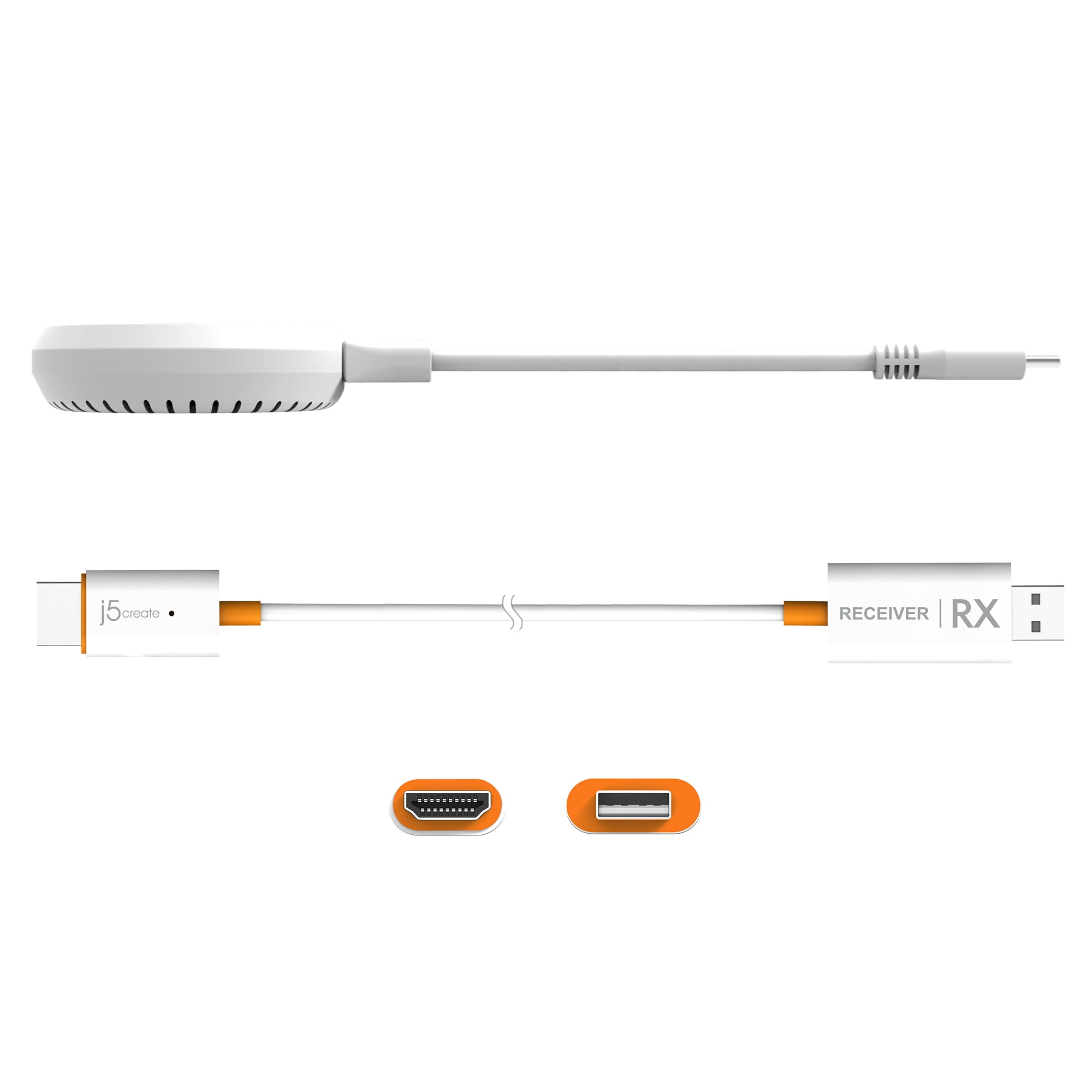 j5 Create USB-C toHDMI ワイヤレスエクステンダー 白 j5 create USB-C to HDMIワイヤレス送受信機 JVAW61