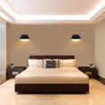 thumbnail image 2 of Lámpara de pared LED moderna creativa de 12 W, impermeable, IP65, luz de pared, bañador de pared LED de aluminio, interior y exterior, para baño, dormitorio, pasillo, sala de estar, escalera, negro 3000 K brillar Electrónica, 2 of 5