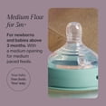 thumbnail image 3 of Tommee Tippee Natural Start Baby Bottle Nipples, Medium Flow, 3+ Months, Breast-like for a Natural Latch, Anti-Colic Valve, Soft Silicone, Pack of 2, 3 of 8