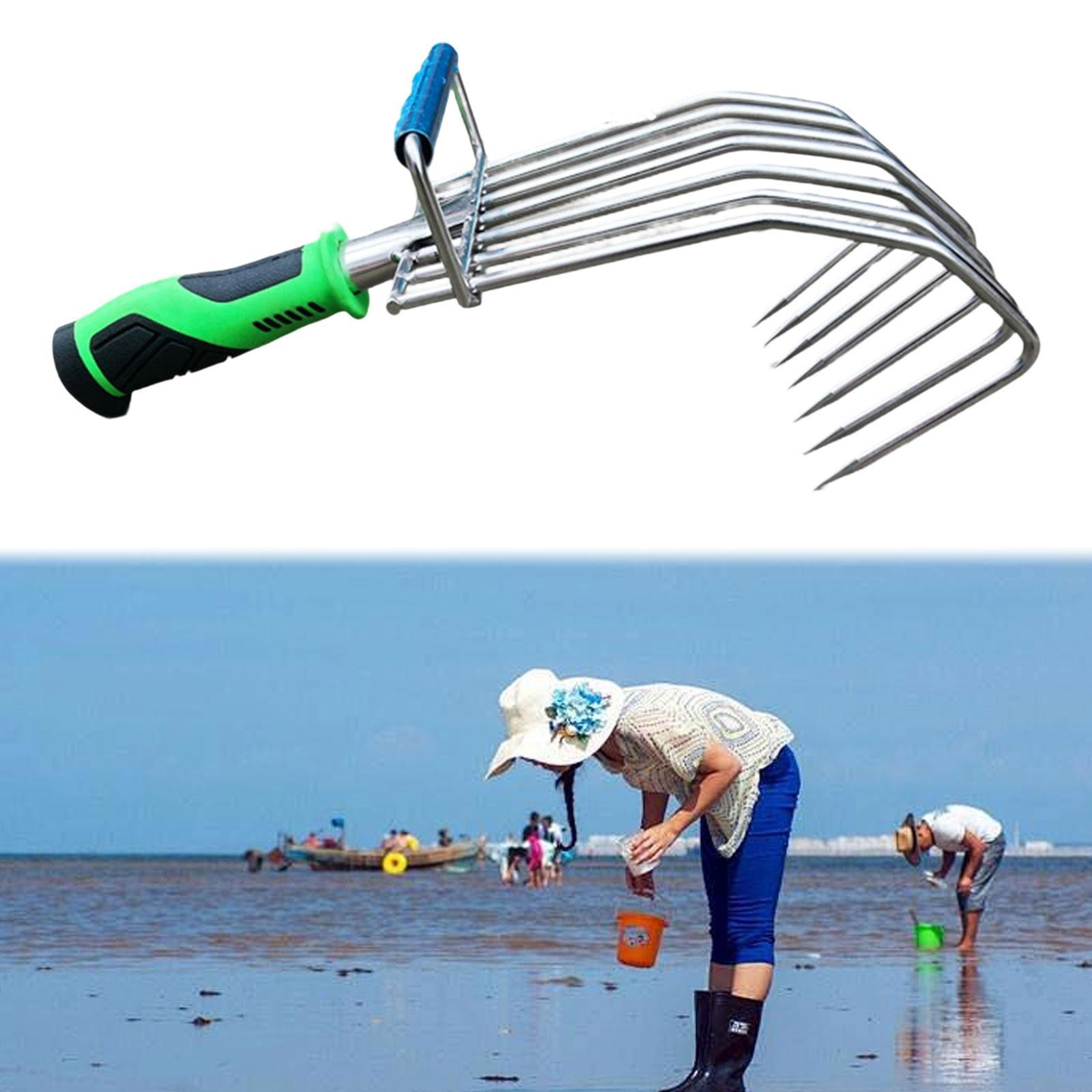 CarpNettore Hand Rake Cultivating Portable Garden Hand Rake Leaf Rake for Lawn Yard Work