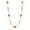 Purple, variant on 1928 Jewelry Emerald Channel Crystal Fancy Chain Link Necklace For Women 24"