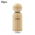 thumbnail image 4 of Matsuzay 10 Uds. De muñecos de con clavija, masculina de sin terminar, muñecos de Ángel para manualidades DIY Artesanía Matsuzay HA014769-00, 4 of 6
