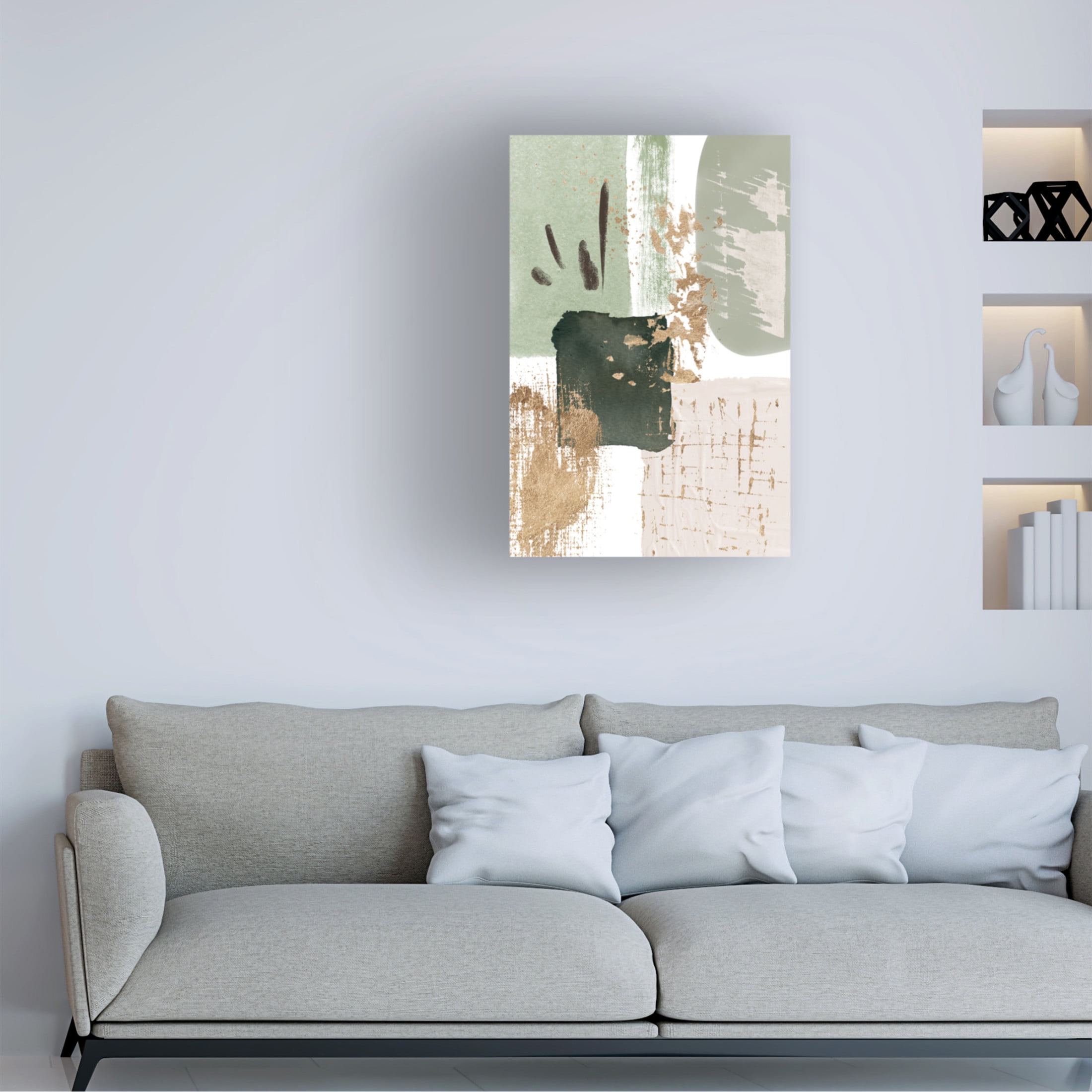 Trademark Fine Art Sally Ann Moss Green of Curiosity 2 Canvas Wall Art