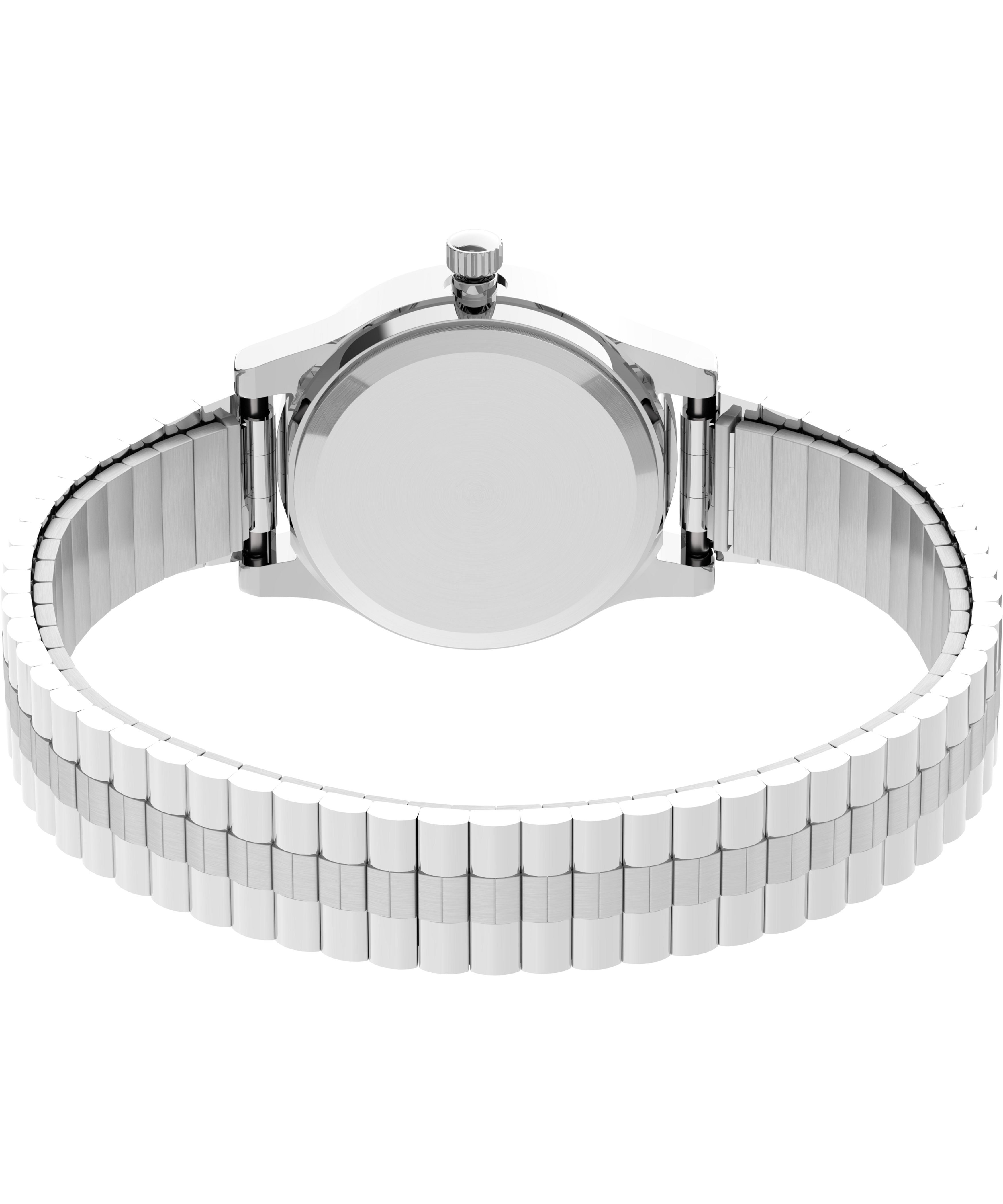 Indiglo by Timex Women's Adult Stainless Steel Expansion Band Wristwatch, Silver, WR 30M