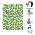 thumbnail image 4 of Yellow Blue Butterfly Pattern Blanket,Comfortable Soft Flannel Throw Blanket,All Season,Warm Lightweight Blankets for Sofa Bed Couch Living Room Chair,30"x40", 4 of 4