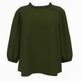 thumbnail image 1 of Blusa George para Mujer, Manga 3/4 Militar Talla M, 1 of 4