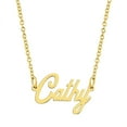 thumbnail image 1 of KISPER 18K Gold Plated Stainless Steel Personalized Name Pendant Necklace, 1 of 39