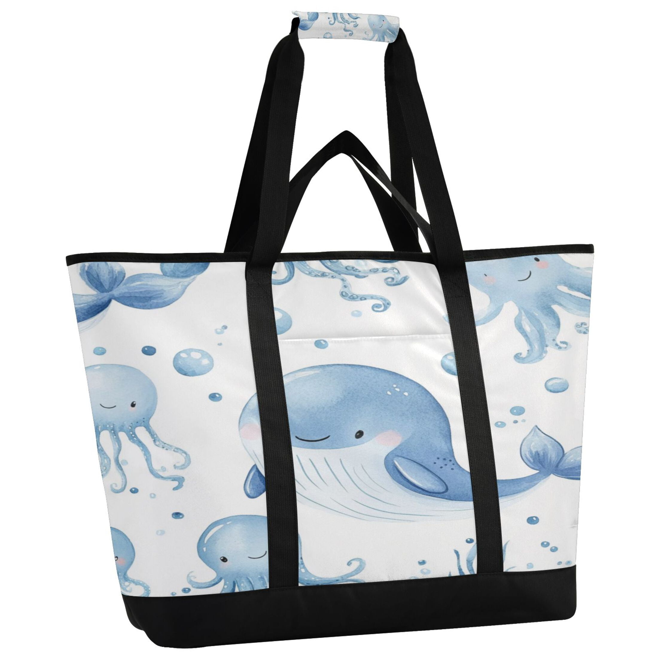 Large Hand-held Ice Pack Picnic Bag Insulation and Refrigeration Suitable for Shopping Picnics and Camping Super Cute Little Whale