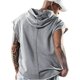 thumbnail image 5 of Camisetas sin mangas con capucha para entrenamiento para hombre, camisetas musculosas para culturismo, camisetas sin mangas para gimnasio, gris, 5 of 6