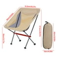 thumbnail image 2 of Qiopertar Under $5 Folding Camping Chair 67.5x51.5cm, 7075 Aluminum Alloy Outdoor Chair, Portable Fishing Leisure Chair with Backrest, 2 of 2