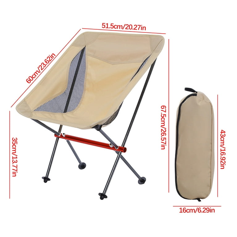 Portable Camping Chairs Compact Folding Chair Small Camp Foot Rest