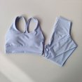 thumbnail image 3 of Traje de Yoga de gama alta, Sexy, a la moda, adelgazante, levantamiento de cadera, deportes, Fitness, sujetadores y mallas, camiseta sin mangas, conjunto transpirable, 3 of 6