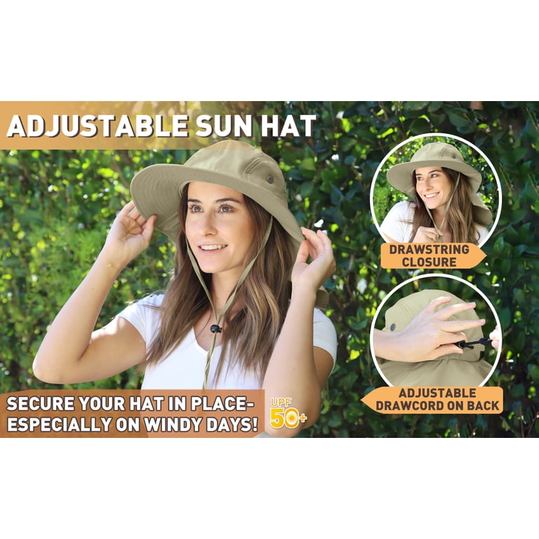 Solaris UPF 50+ Sun Hat for Men and Women, Wide Brim Fishing Hat