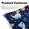 thumbnail image 2 of Starry Dinosaur Stunning Velvet Throw Pillow Covers with Unique Patterns - Set of 2, 16x16, 18x18, 20x20 Inches for Home Decor and Gifting, 2 of 6