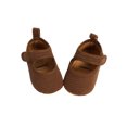 thumbnail image 2 of xiaxaixu Baby Shoes Solid Color Ribbed Walking Shoes Soft Sole Footwear, 2 of 7
