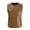 Brown, variant on Waistcoat for Men Suit Vest Men Round Neck Sleeveless-breasted Business Waistcoat,S-XXXL