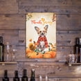 thumbnail image 3 of Happy Thanksgiving Chinese Crested with Turkey Pumpkins Autumn Vibes Vertical Metal Aluminum Sign Dog Lover Wall Art Home Decor - 12018, 3 of 5