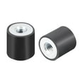 thumbnail image 2 of 10x10mm Rubber Female M4 Thread Isolator Replaces Anti Vibration Pads Flat, 2 of 6