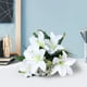 thumbnail image 4 of Ramo de flores de lirio de seda - arreglo floral artificial de 35 cm para decoración del hogar, azul, rojo, amarillo, blanco rosa, una pieza, 4 of 5