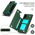 thumbnail image 7 of Dteck Flip Leather Wallet Case for iPhone 16 Plus 5G, Crossbody Wallet Phone Case with Credit Card Holder Strap Lanyard, Women Girl Purse Kickstand, Green, 7 of 7