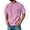 Pink, variant on Men'S Plus Size Reglan Short Sleeve Shirts with Chest Pockets Summer Fitted Crewneck T-Shirts Lightweight Moisture Wicking Tees