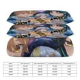 thumbnail image 2 of Genshin Impact 3 Pieces Bedding Set 3D Printed Lightweight Bed Quilt Set Comforter Cover Set for Girls Kids Teens, 1 Quilt Cover 2 Pillowcases 79"x90", 2 of 8