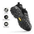 thumbnail image 2 of NORTIV 8 Men's Waterproof Leather Low-Top Hiking Shoes for Outdoor Trekking, Camping, and Walking, 2 of 5