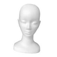 thumbnail image 2 of Foam Mannequin Head Hair Glasses Hat Display Holder Manikin Head Display for Headphone Hats Hairpieces Barbershop Styling style A, 2 of 8