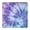 Purple Blue Tie, variant on Colorful Tropical Leaf Pattern Square Fitted Tablecloth with Elastic Edge,Square Table Cover,Washable Elastic Table Cover for Home Kitchen Party Decor 34"x34"