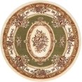 thumbnail image 2 of Well Woven Pastoral Medallion Green French 8 Round (7'10" Round) Area Rug European Floral Formal Traditional Area Rug Easy Clean Stain Fade Resistant Shed Free Modern Classic Thick Soft Plush Rug, 2 of 5