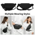 thumbnail image 2 of Unique Bargains 1 Pc Stylish Sports Waist Bag Zipper Fanny Pack for Sports Black, 2 of 6