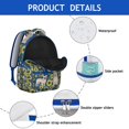 thumbnail image 4 of French Bulldog Sunflowers Floral Backpack for School,Cute School Bag,Schoolbag with Adjustable Shoulder Straps & Padded Back,15.3"x11"x7.1".﻿, 4 of 6