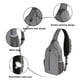 thumbnail image 4 of Mochila bandolera para acampar y hacer senderismo, bolso bandolera para viajes, senderismo, mochila para el pecho, 4 of 7