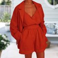 thumbnail image 3 of Conjunto a juego de pantalones cortos para mujer Trajes de viaje de verano Temperamento Traje de vacaciones FLhrweasw Nuevo, 3 of 9