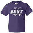 thumbnail image 3 of Inktastic I Love My Aunt with Arrow Youth T-Shirt, 3 of 5